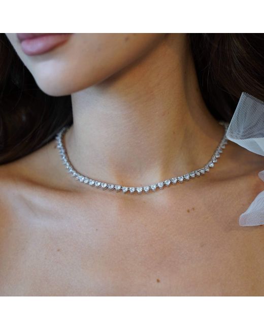 Viviana Halil Metallic The Mon Amour Premium Zirconia Necklace