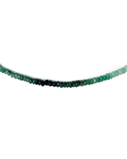 Bombyx House Metallic Birthstone May Emerald Ombre Bead Necklace