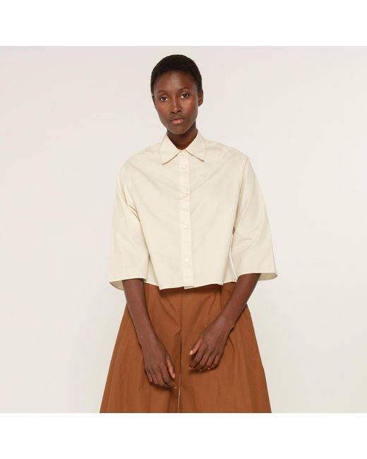 Undertake Studio White Neutrals Wanda Short Shirt