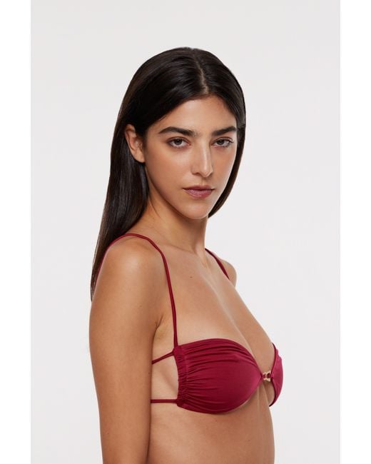 Bianca Resortwear Red Calla Bikini Top