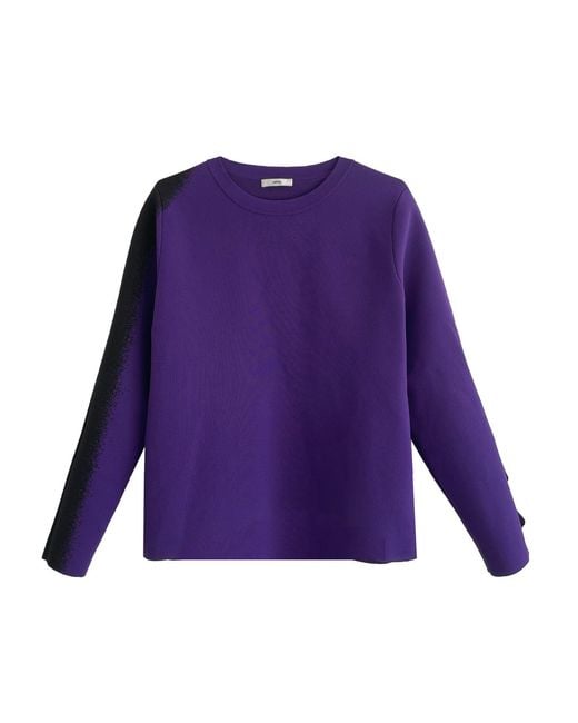 Arto. Purple Dancing Night Knit Ruffles Jumper