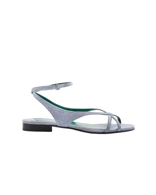 Florrie Blue Matilda Vintage Denim Flat Sandal