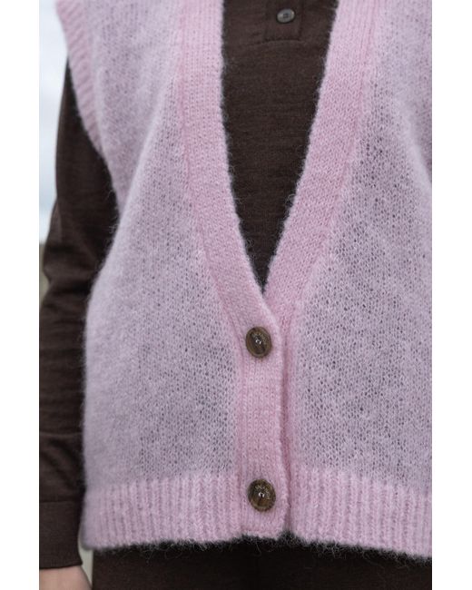 SALANIDA Pink Melody Mohair Vest