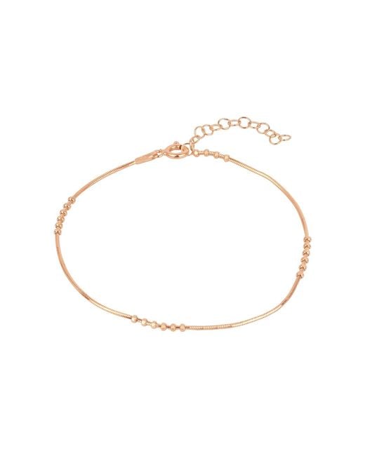 Spero London Metallic Six Beads Sterling Bracelet