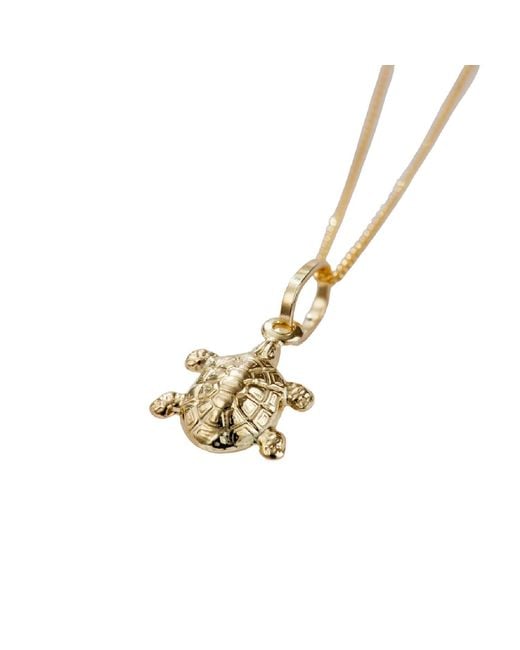 Posh Totty Designs Metallic Gold Turtle Pendant Necklace