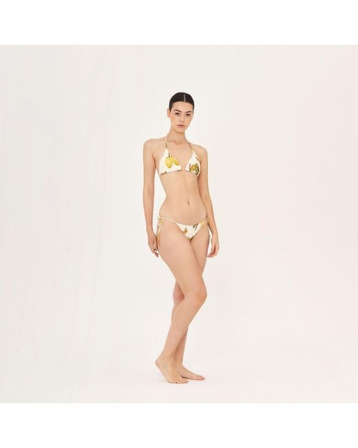 Aguaclara Metallic Triangule Top & Side Tie Bottom Fruits De Lest