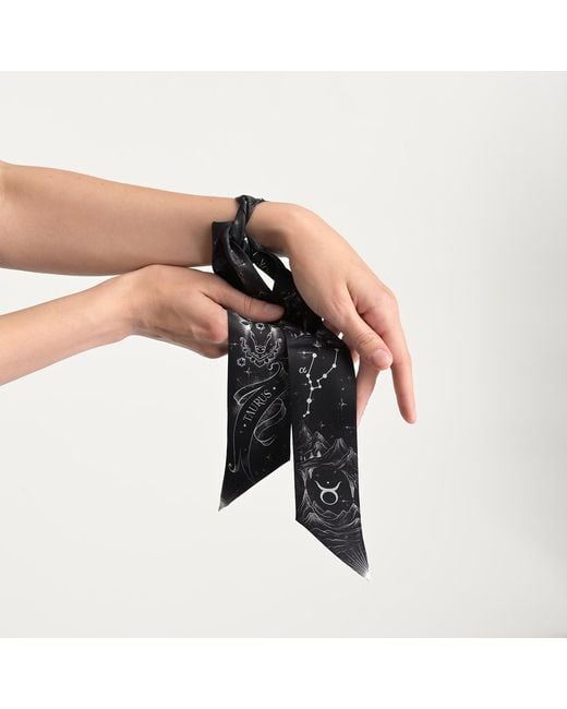 Silk&Soul Black Taurus Zodiac Twilly