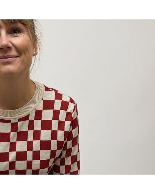 GROBUND Red Frida Knitted Blouse