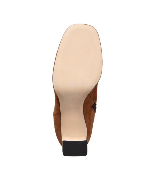 Beautiisoles by Robyn Shreiber Made in Italy Brown Scottie Camel & Cognac Bootie