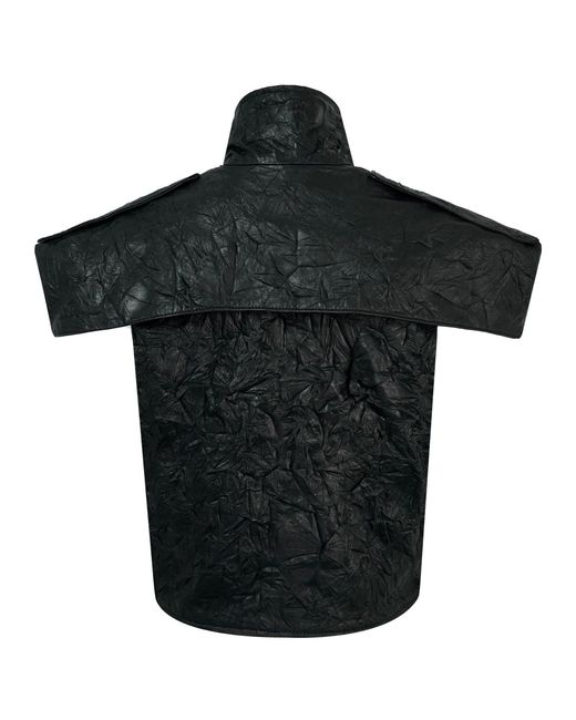 Lorena Saravia Black Ophelia Vest Leather