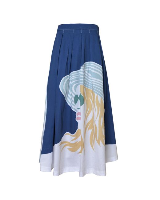 My Pair Of Jeans Blue Viky Maxi Skirt