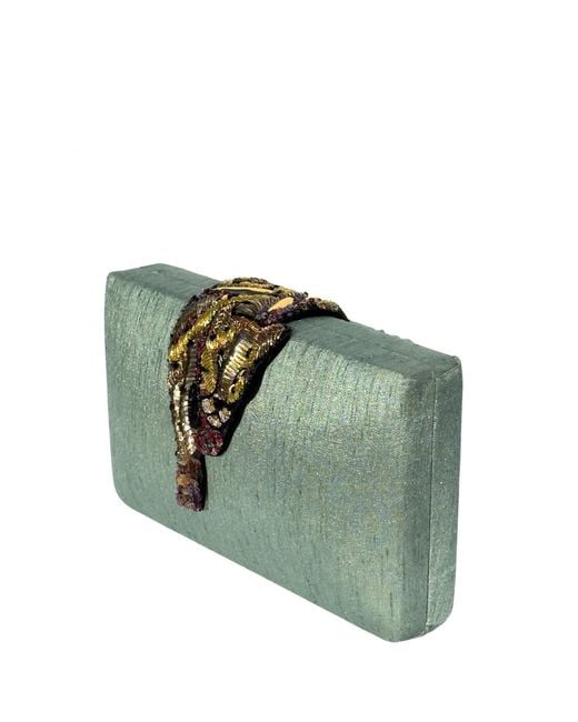 Simitri Green Sage Raaka Clutch