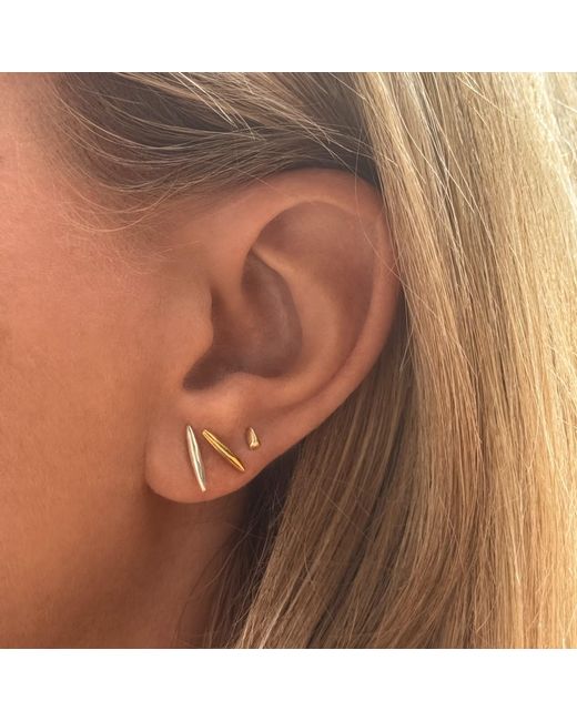 Tory Long White The Spike Studs