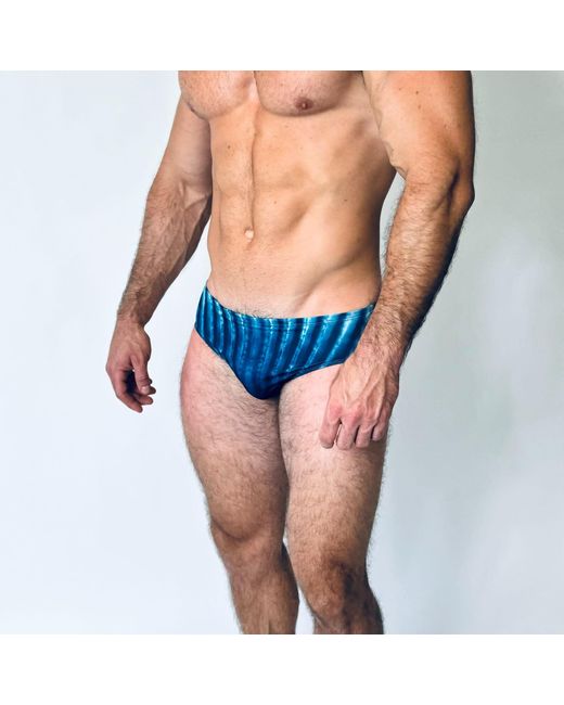 Us Merman Blue Super Jon Racing Brief for men