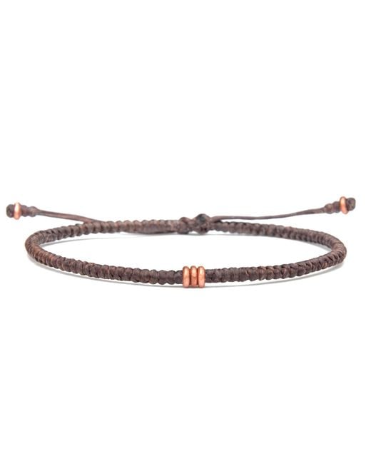 Harbour Uk Brown Energy & Protection Copper Rope Bracelet for men
