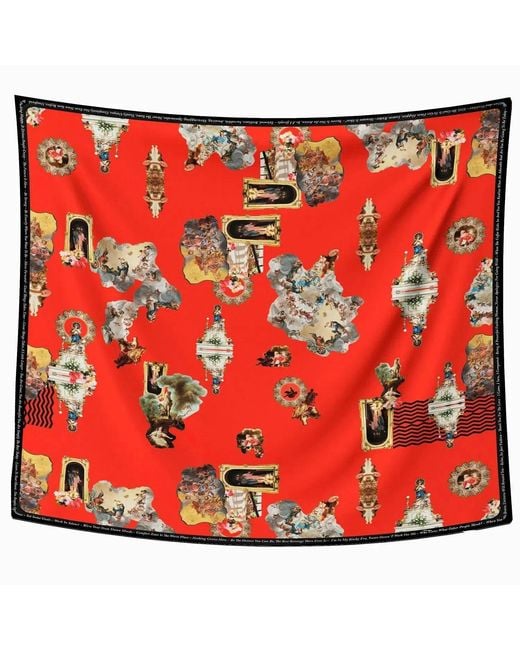 Maxjenny Red Scarf