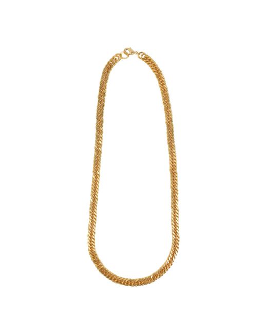 Lila Rasa Metallic Herringbone Chain 22"