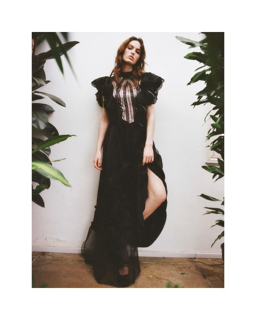 Lisa The Label Black Le Jardin Water Lilly Dress