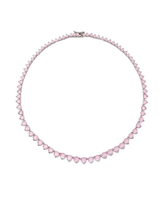 Zepplin the Label Metallic Aura Tennis Necklace