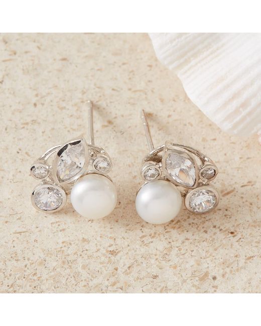 Esterah Metallic Primrose Cluster Studs
