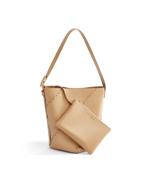 Orange Cube White Mosaic Slouch Tote