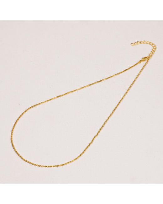 Lila Rasa Metallic Rope Chain Necklace 17"