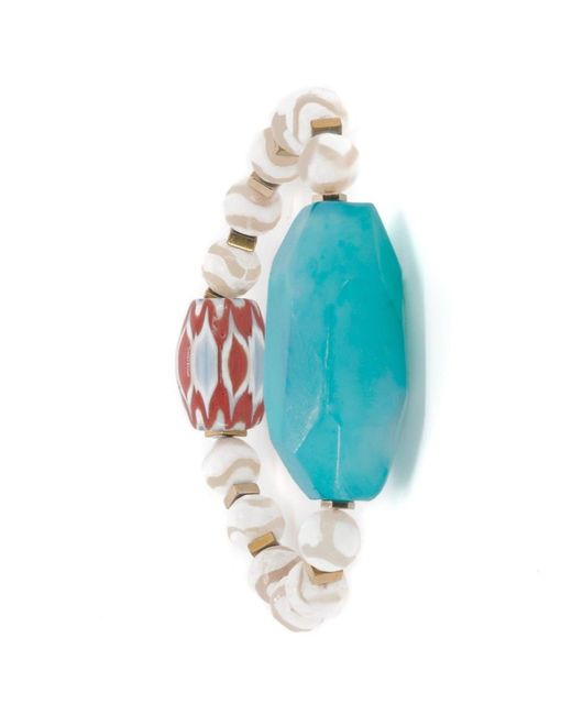 Ebru Jewelry Blue Chunky Agate Stone Nepal Agate Bracelet