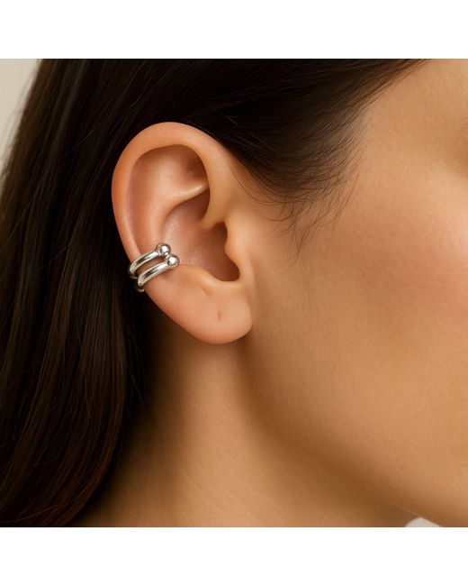 Jagged Halo Jewelry Black Grit Ear Cuff