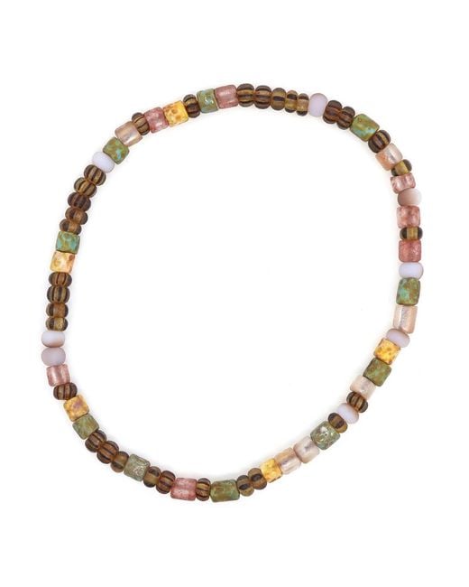Shar Oke Natural Neutrals, & Czech Picasso Beaded Bracelet for men