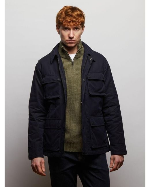 Guards London Blue Curtis Cotton Showerproof Four Pocket Jacket for men