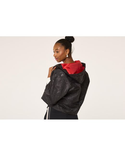 Lioness by Tf Black The Embossed Flowery Hoodie Jacket