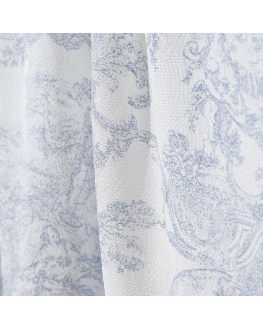 Luna Luz Gray French Toile Bamboo Rayon Nightdress With Built-In Bra Cups –