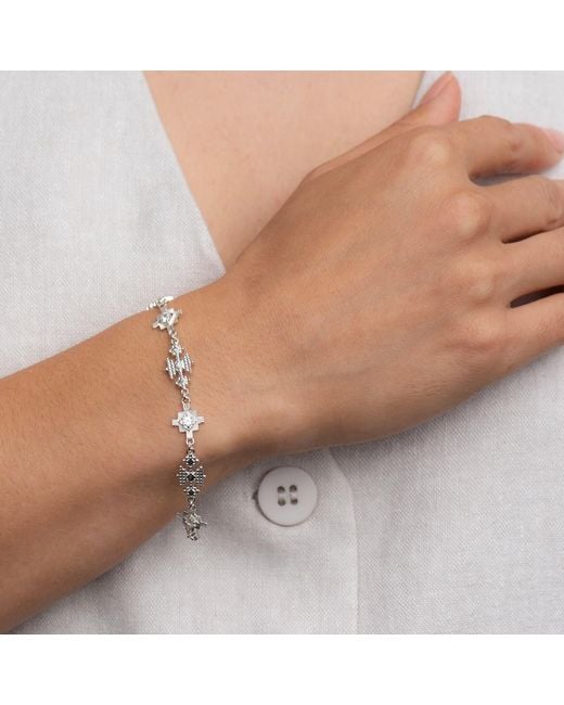 Zoe & Morgan Metallic Ayllu Bracelet Zircon