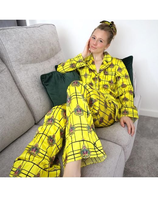 Emma Wallace Yellow Chaa Pyjama Set