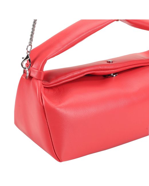 Paul Costelloe Red Molly Leather Crossbody Bag
