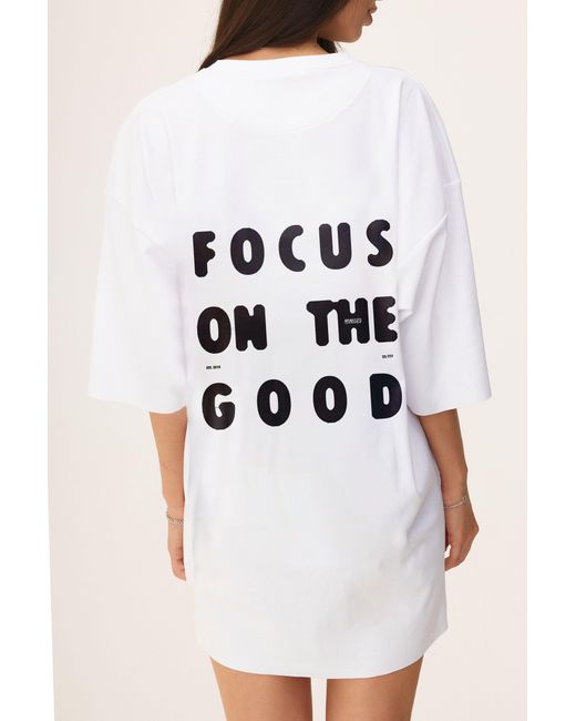 mysimplicated White Oversized T-Shirt
