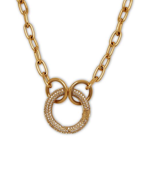 Jaredjamin Metallic Circular Pavé Clicker Clasp