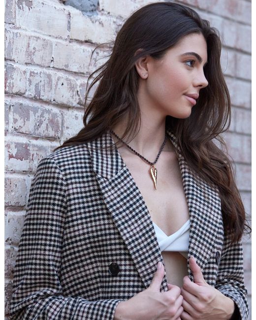 Adriana Pappas Designs Metallic Wild Heart Necklace