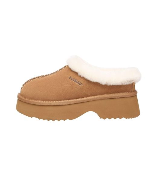 EverAu Australia Brown Savanna Chunky Platform Boots