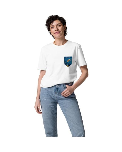 Anchor and Crew White Think Ocean Turtle Love The Planet Organic Cotton T-Shirt