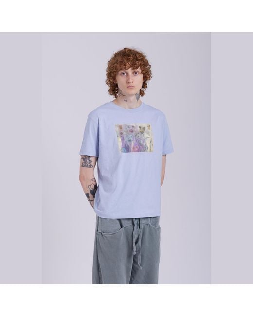 Boutique Kaotique Blue Hidden Ghosts Serene Organic Cotton T-Shirt