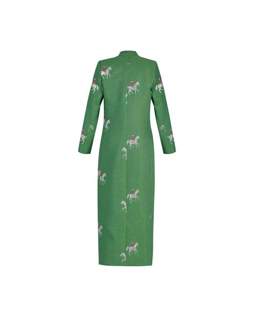 Roqaia Fashion House Green Horse Jacket