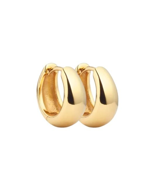 Nazzar Metallic Small Hoop Earrings