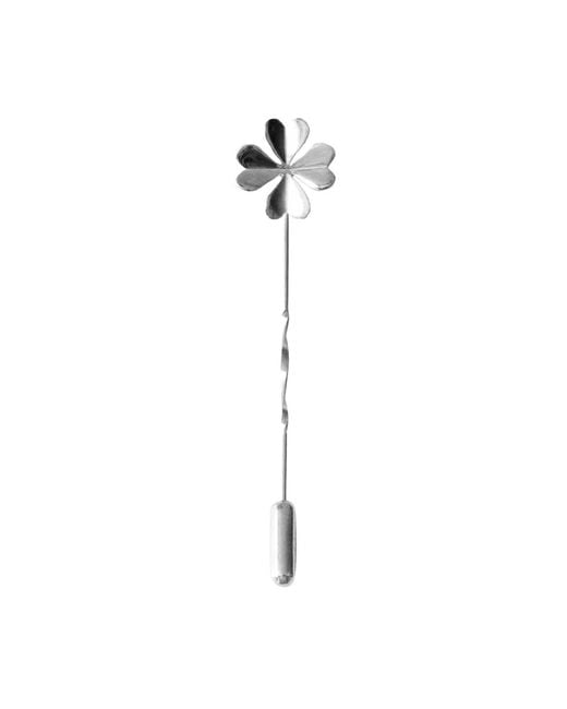 Lee Renee Metallic Lucky Clover Tie Pin/ Twist Tie Pin– for men