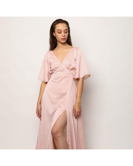 La Musa Pink Pearl Shine Dress