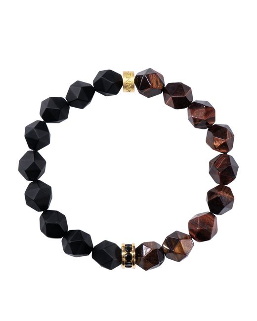 AWNL Brown Onyx & Tiger Eye Bracelet for men