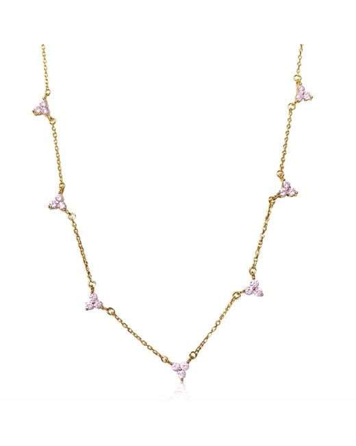 Mickey's Girl Metallic Mini Lotus Charm Waterproof Necklace