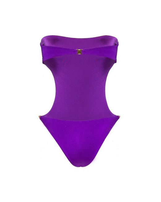Cherina Beachwear Llc Purple Priyana Swimsuit