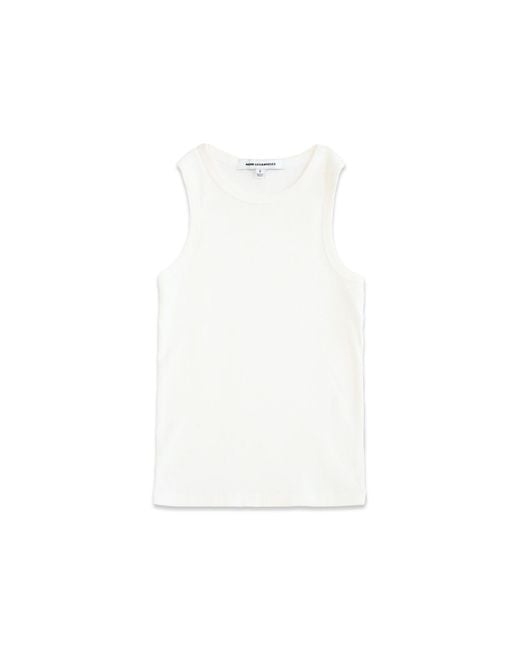 NOEND White Daisy Rib Tank Top