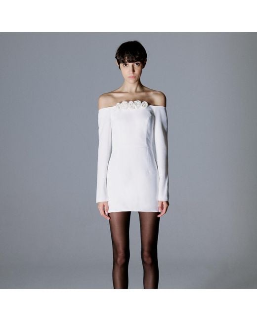 Herfetch White Mini After Party Dress